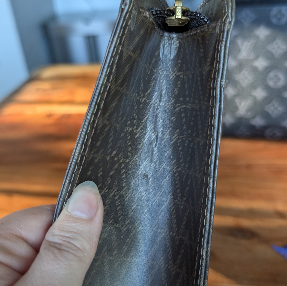 Brown MARIO VALENTINO Vintage Clutch - Picture 3 of 12
